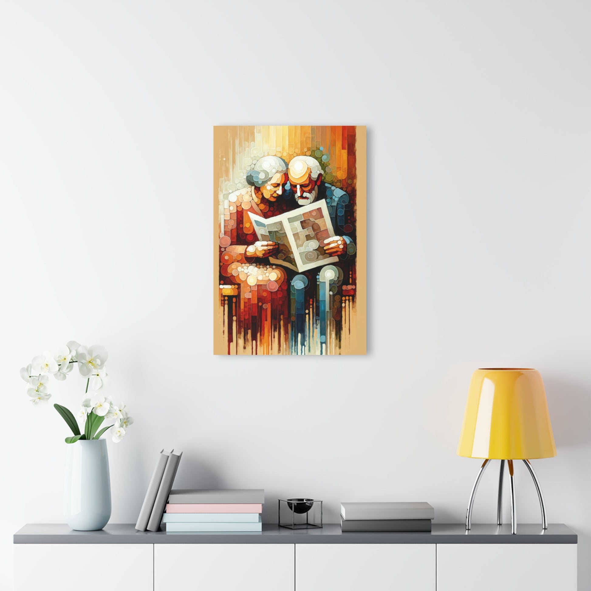 Elderly Unity Tachism Acrylic Prints (French Cleat Hanging) - ATUH.ART