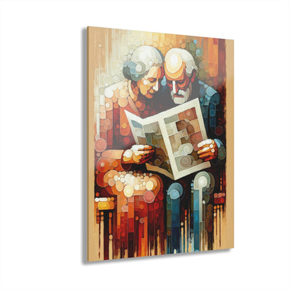 Elderly Unity Tachism Acrylic Prints (French Cleat Hanging) - ATUH.ART