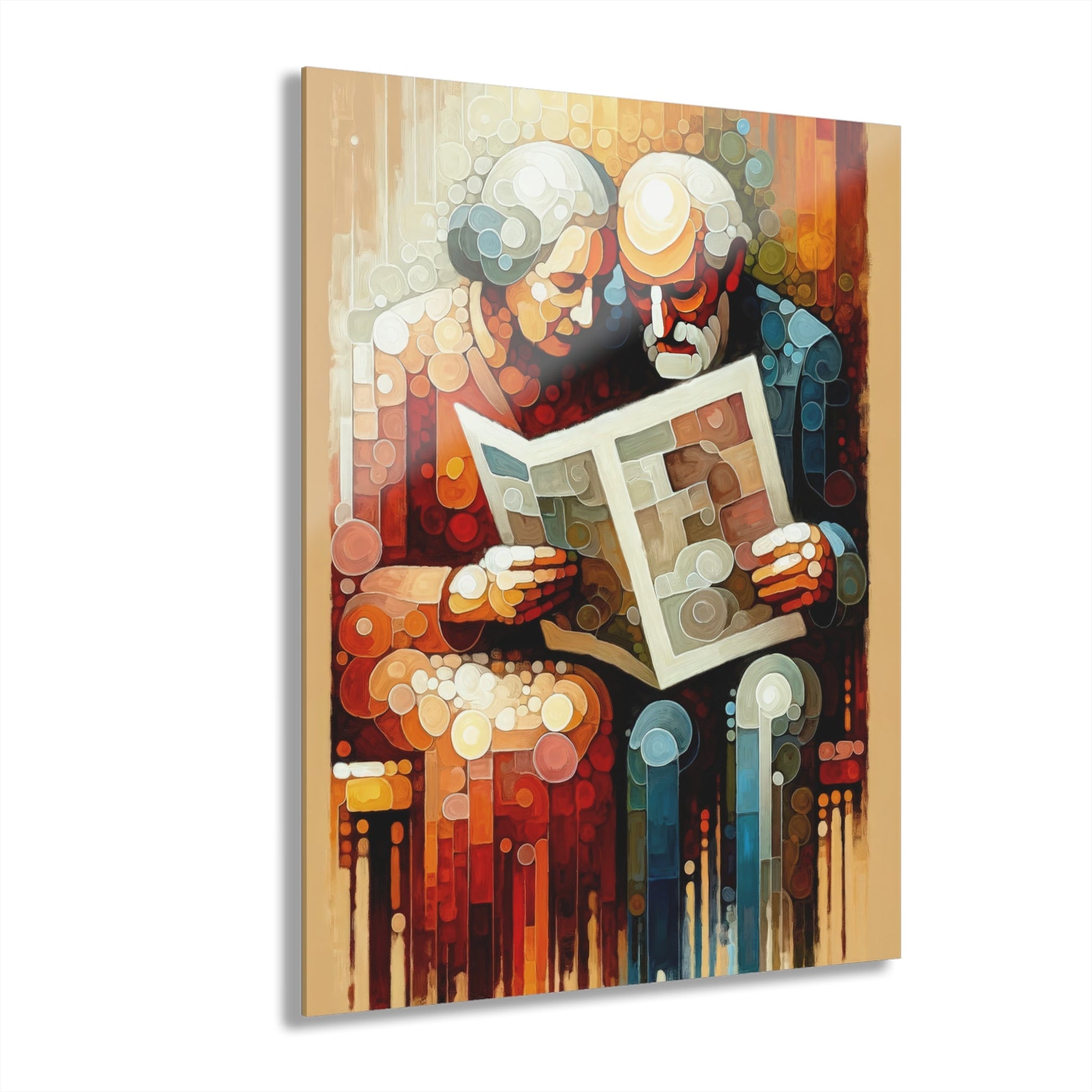 Elderly Unity Tachism Acrylic Prints (French Cleat Hanging) - ATUH.ART