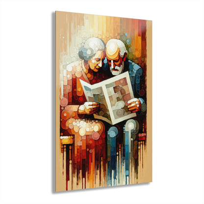 Elderly Unity Tachism Acrylic Prints (French Cleat Hanging) - ATUH.ART
