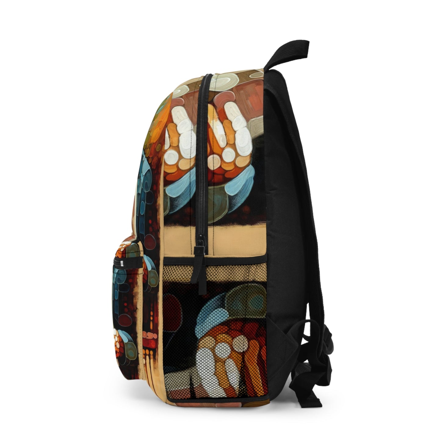 Elderly Unity Tachism Backpack - ATUH.ART