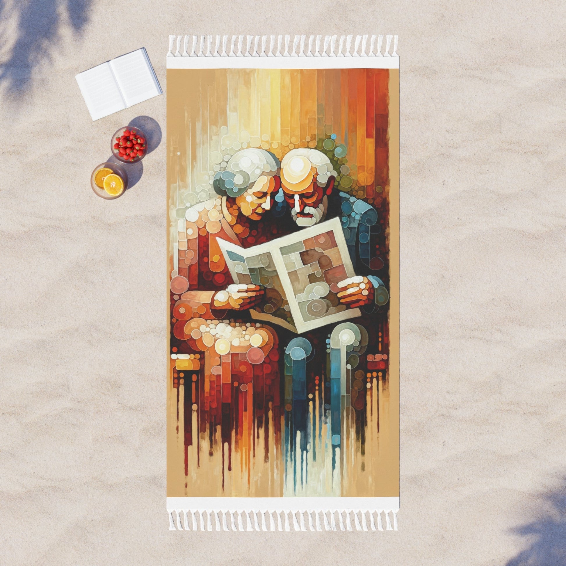 Elderly Unity Tachism Boho Beach Cloth - ATUH.ART