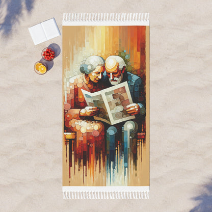 Elderly Unity Tachism Boho Beach Cloth - ATUH.ART