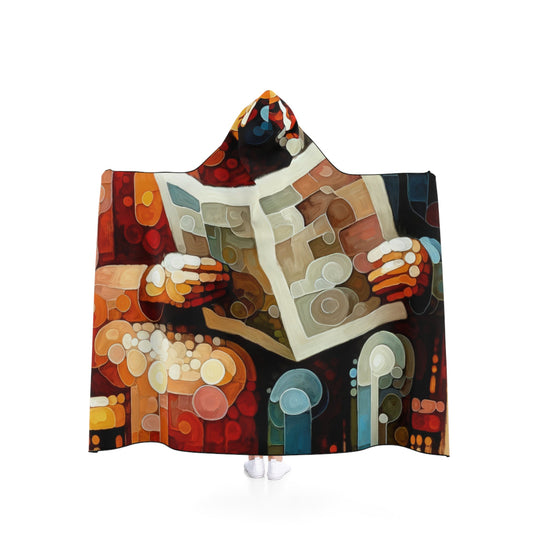 Elderly Unity Tachism Hooded Blanket - ATUH.ART