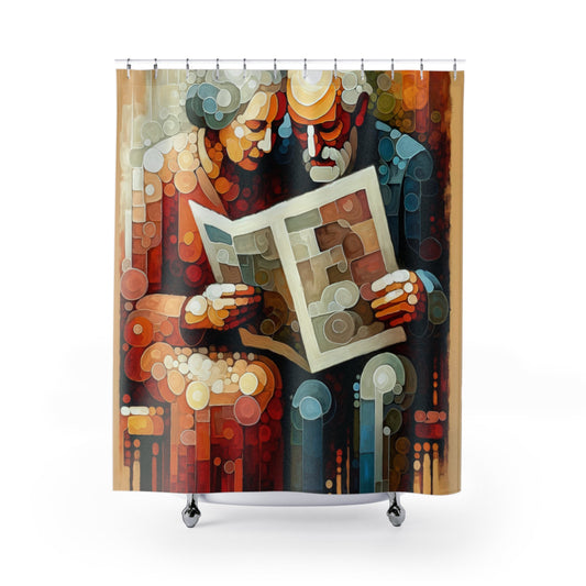 Elderly Unity Tachism Shower Curtains - ATUH.ART