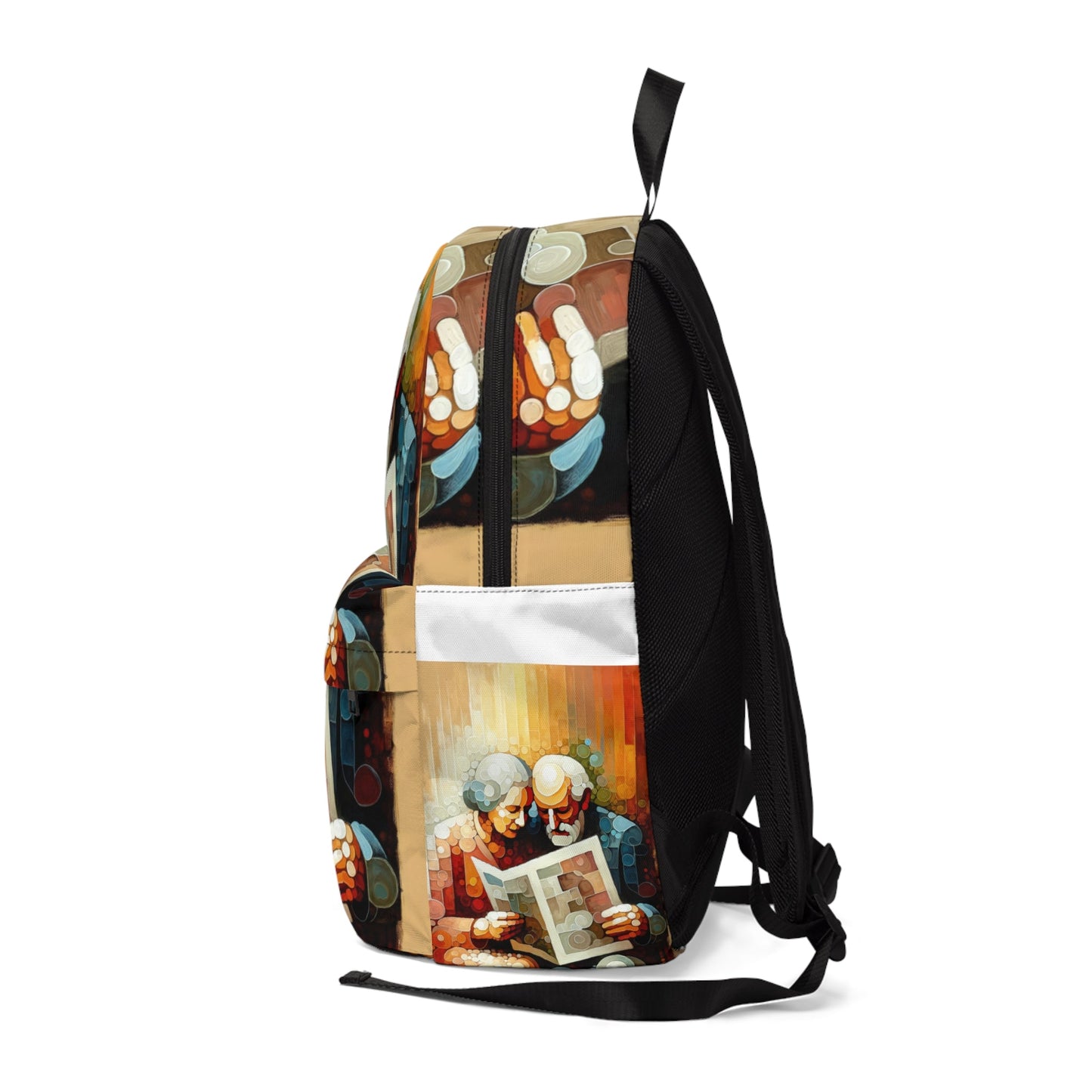 Elderly Unity Tachism Unisex Classic Backpack - ATUH.ART