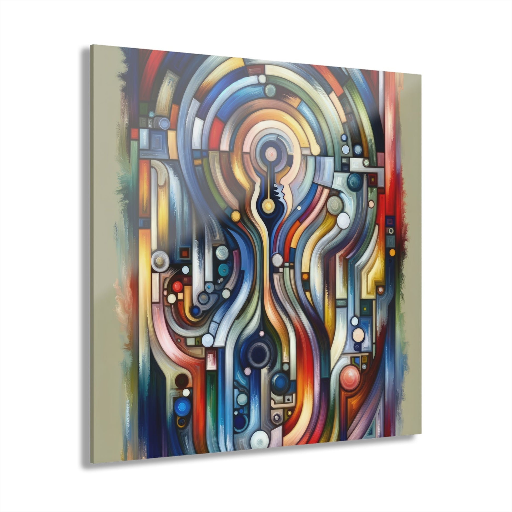 Embracing Faceted Unity Acrylic Prints (French Cleat Hanging) - ATUH.ART