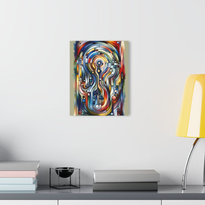 Embracing Faceted Unity Acrylic Prints (French Cleat Hanging) - ATUH.ART