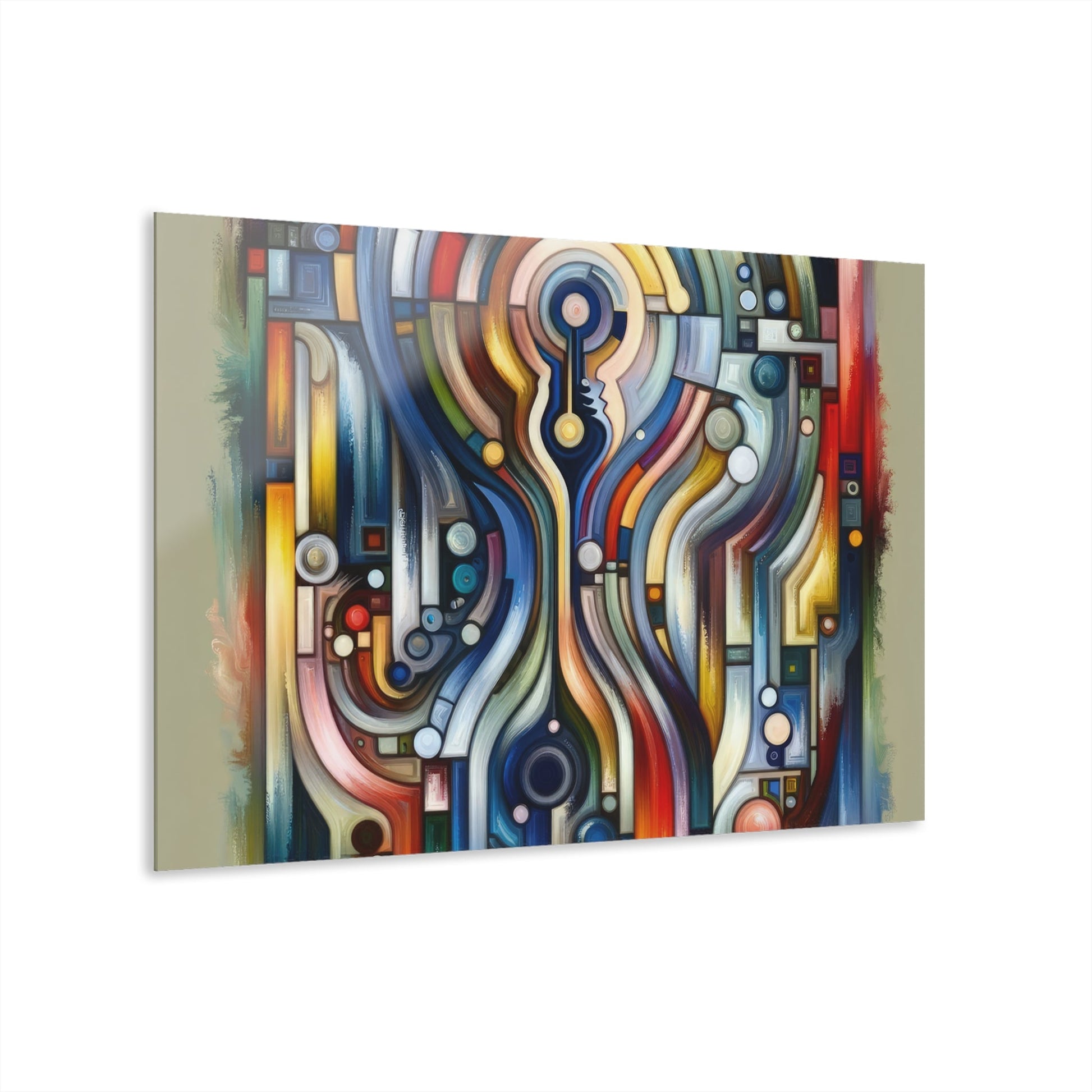 Embracing Faceted Unity Acrylic Prints (French Cleat Hanging) - ATUH.ART