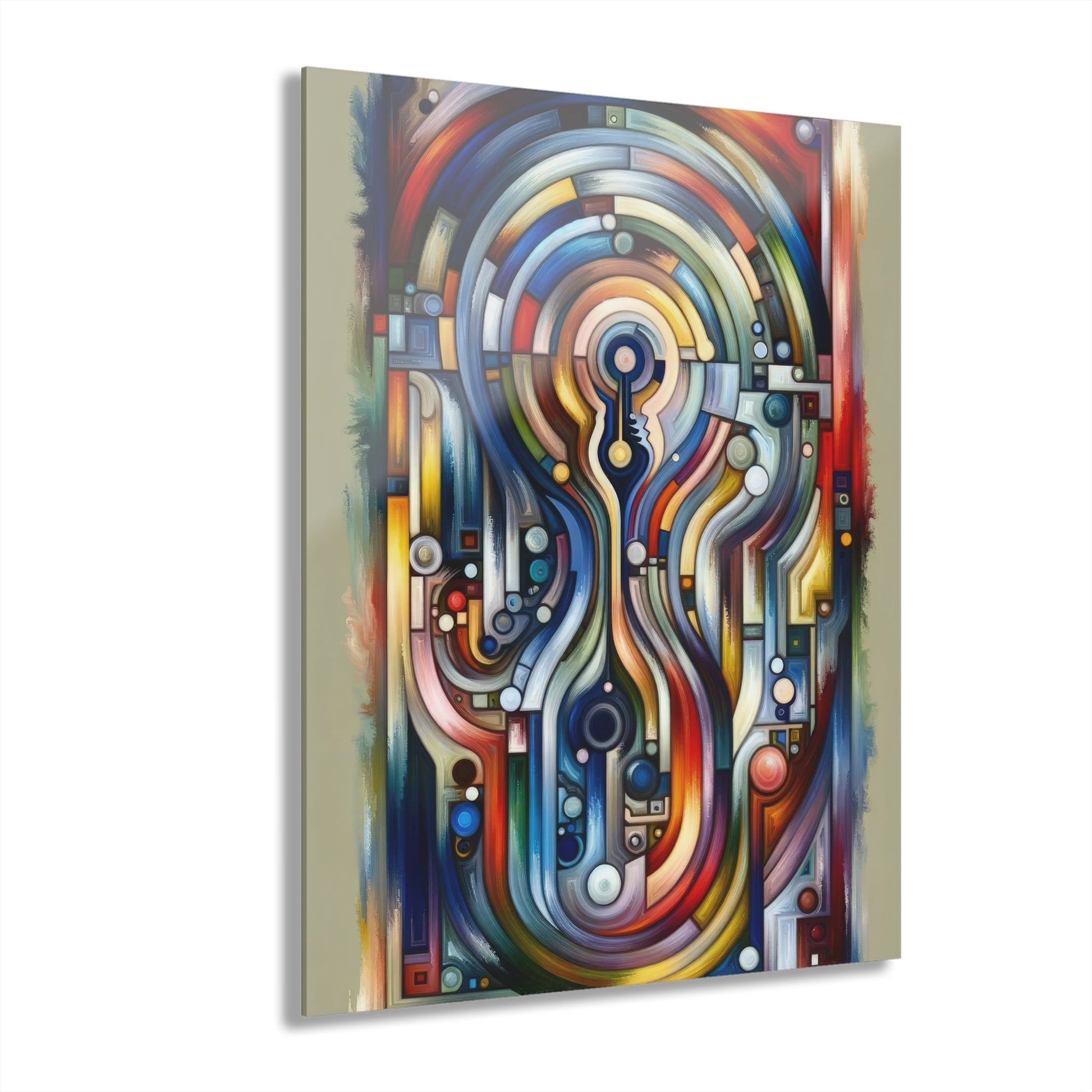 Embracing Faceted Unity Acrylic Prints (French Cleat Hanging) - ATUH.ART