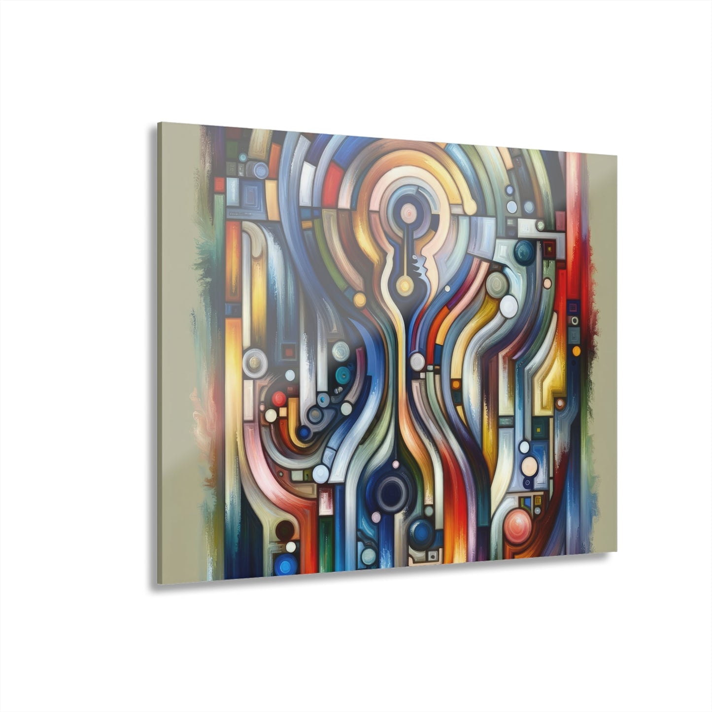 Embracing Faceted Unity Acrylic Prints (French Cleat Hanging) - ATUH.ART