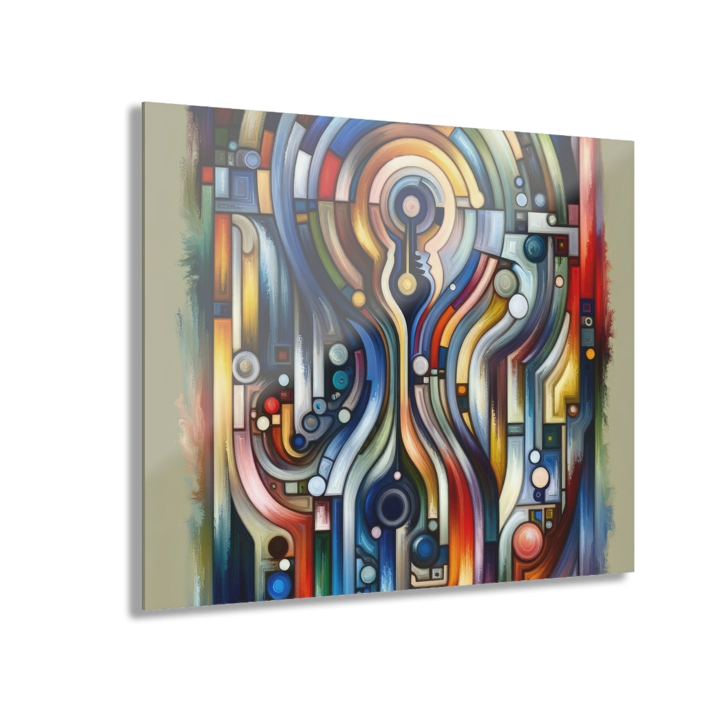 Embracing Faceted Unity Acrylic Prints (French Cleat Hanging) - ATUH.ART