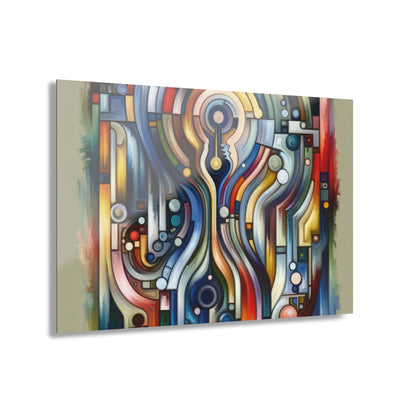 Embracing Faceted Unity Acrylic Prints (French Cleat Hanging) - ATUH.ART