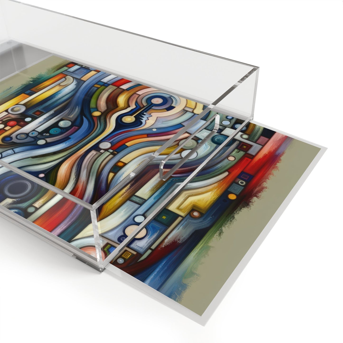 Embracing Faceted Unity Acrylic Serving Tray - ATUH.ART