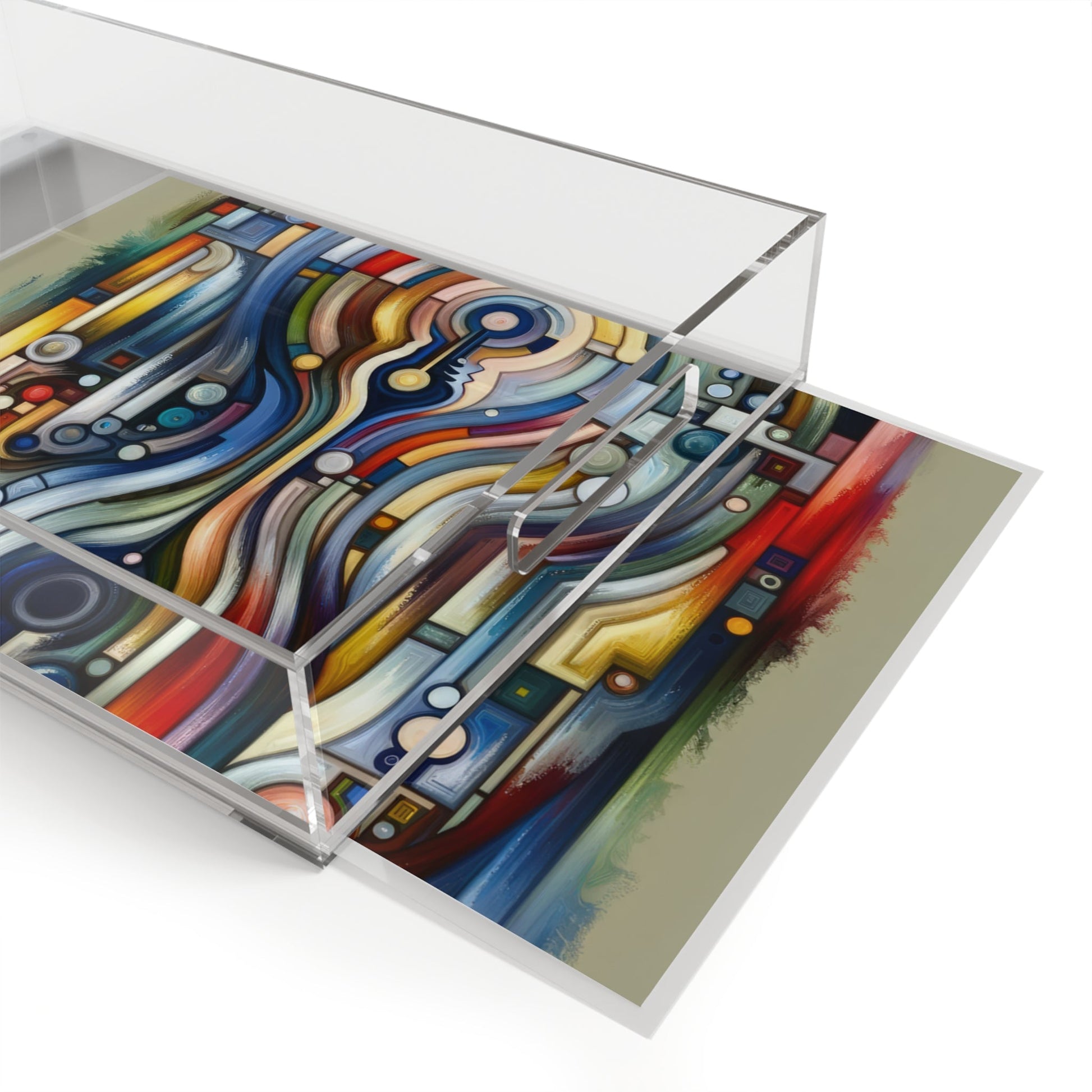 Embracing Faceted Unity Acrylic Serving Tray - ATUH.ART