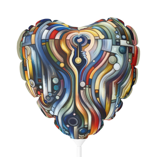 Embracing Faceted Unity Balloon (Round and Heart-shaped), 11" - ATUH.ART