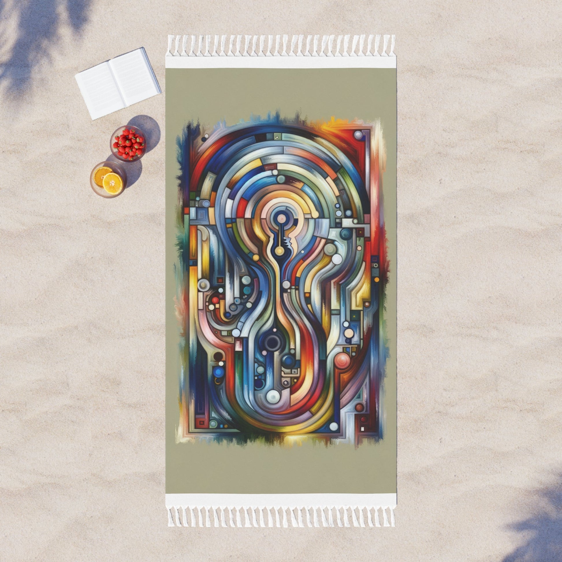 Embracing Faceted Unity Boho Beach Cloth - ATUH.ART