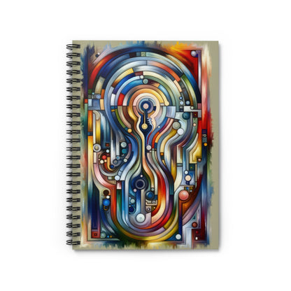 Embracing Faceted Unity Spiral Notebook - Ruled Line - ATUH.ART