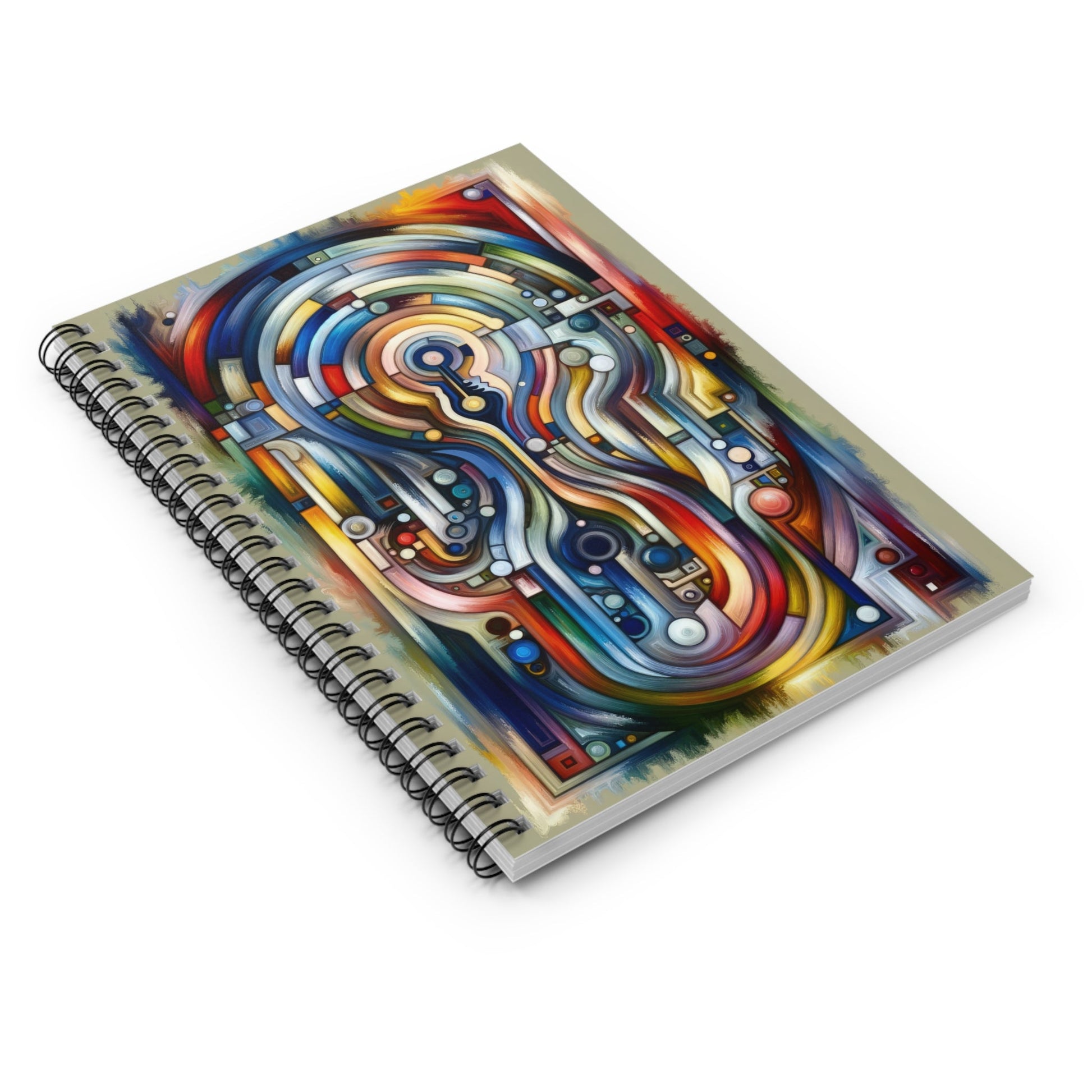 Embracing Faceted Unity Spiral Notebook - Ruled Line - ATUH.ART