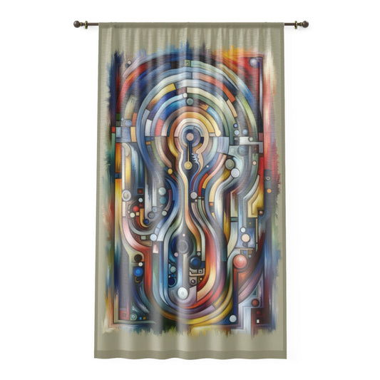 Embracing Faceted Unity Window Curtain - ATUH.ART