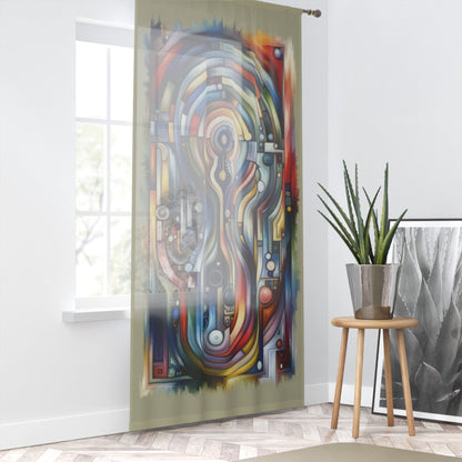 Embracing Faceted Unity Window Curtain - ATUH.ART
