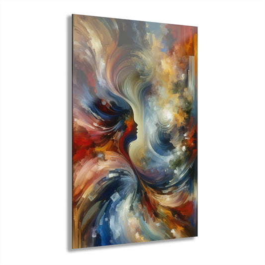 Embracing Sovereign Reflectivity Acrylic Prints (French Cleat Hanging) - ATUH.ART