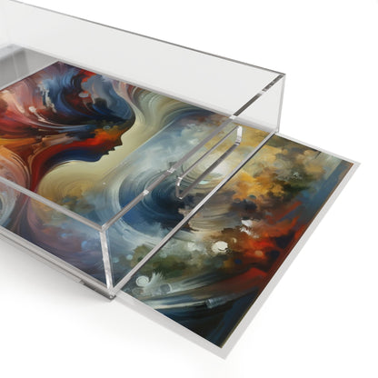 Embracing Sovereign Reflectivity Acrylic Serving Tray - ATUH.ART