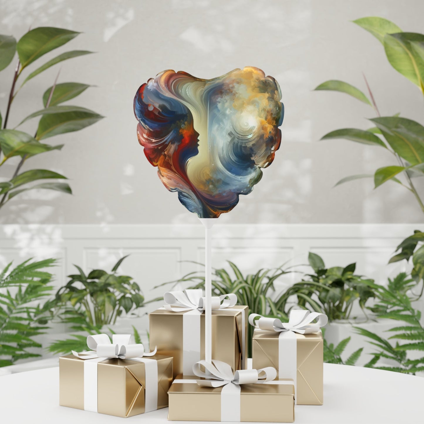 Embracing Sovereign Reflectivity Balloon (Round and Heart-shaped), 11" - ATUH.ART