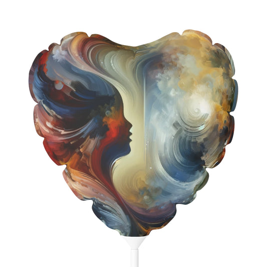 Embracing Sovereign Reflectivity Balloon (Round and Heart-shaped), 11" - ATUH.ART