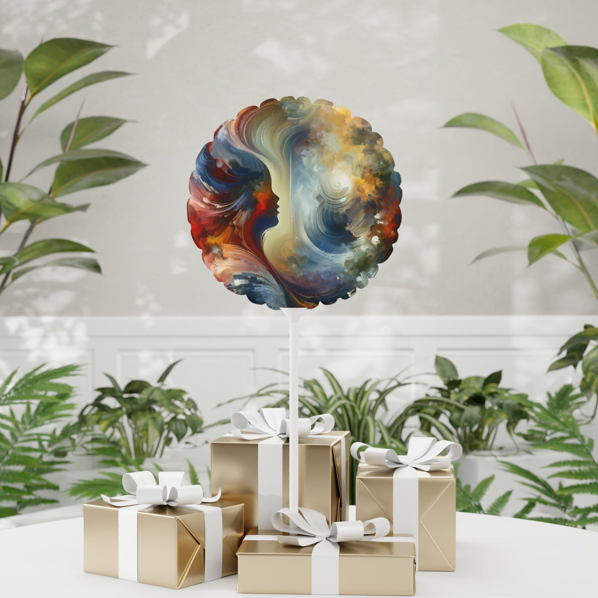 Embracing Sovereign Reflectivity Balloon (Round and Heart-shaped), 11" - ATUH.ART