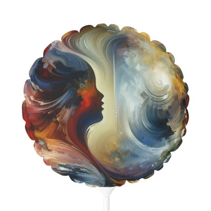 Embracing Sovereign Reflectivity Balloon (Round and Heart-shaped), 11" - ATUH.ART