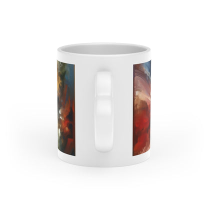 Embracing Sovereign Reflectivity Heart-Shaped Mug - ATUH.ART