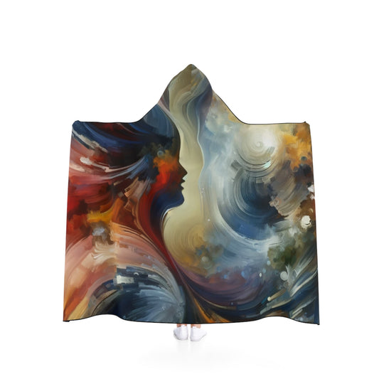Embracing Sovereign Reflectivity Hooded Blanket - ATUH.ART