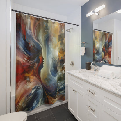 Embracing Sovereign Reflectivity Shower Curtains - ATUH.ART