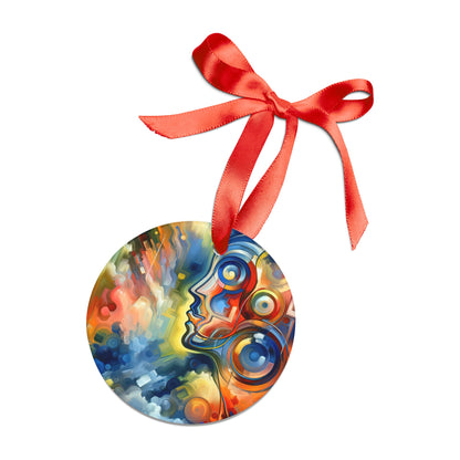 Emotional Perception Abstract Acrylic Ornament with Ribbon - ATUH.ART