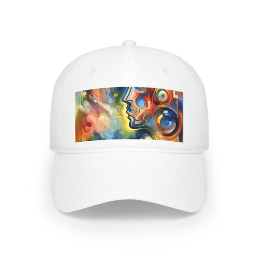 Emotional Perception Abstract Low Profile Baseball Cap - ATUH.ART