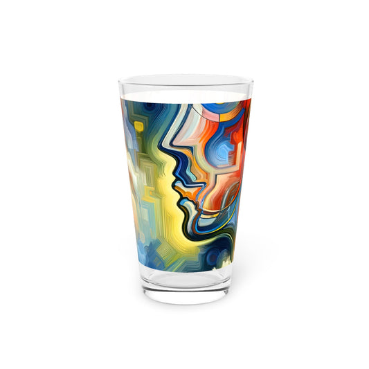 Emotional Perception Abstract Pint Glass, 16oz - ATUH.ART