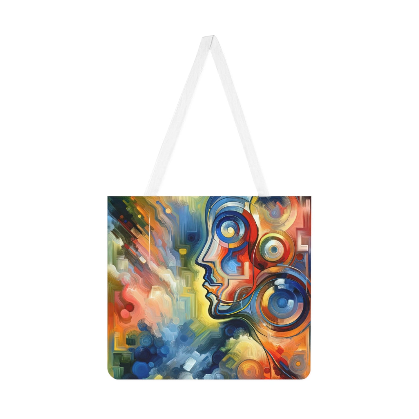 Emotional Perception Abstract Shoulder Tote Bag (AOP) - ATUH.ART