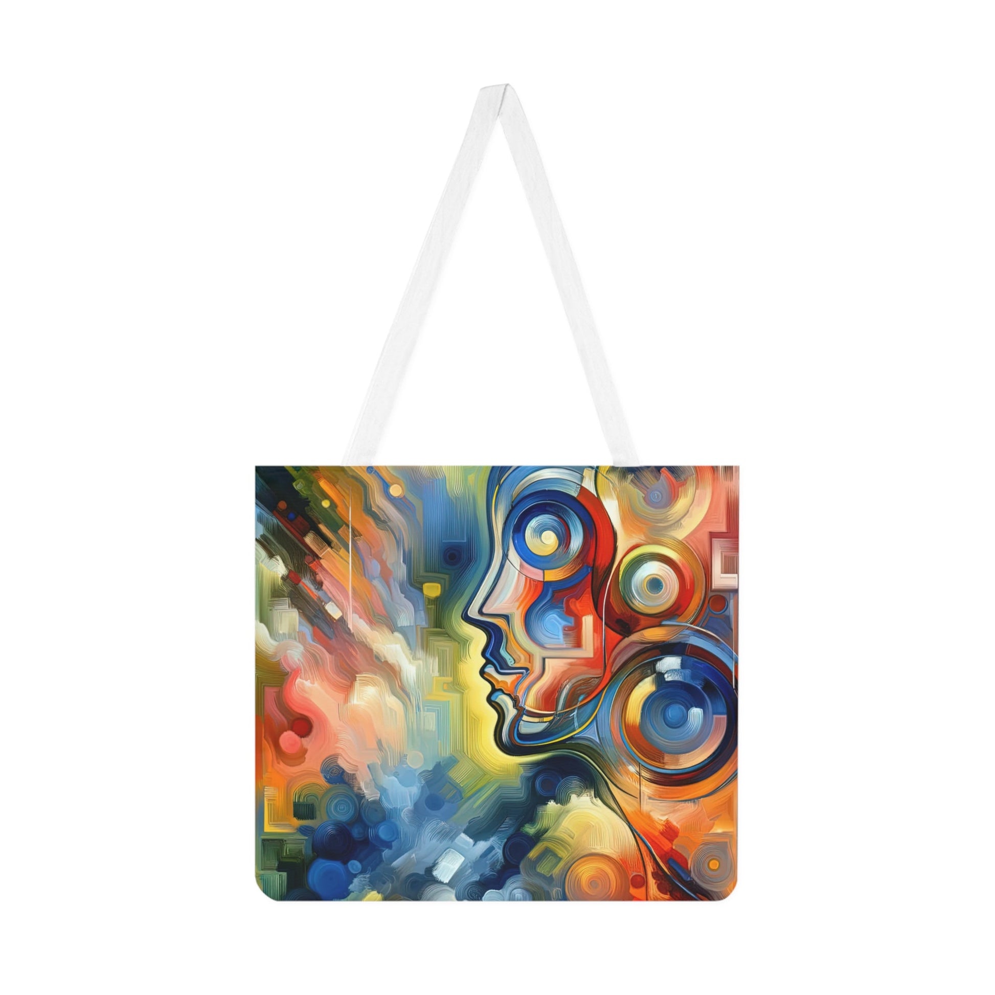 Emotional Perception Abstract Shoulder Tote Bag (AOP) - ATUH.ART