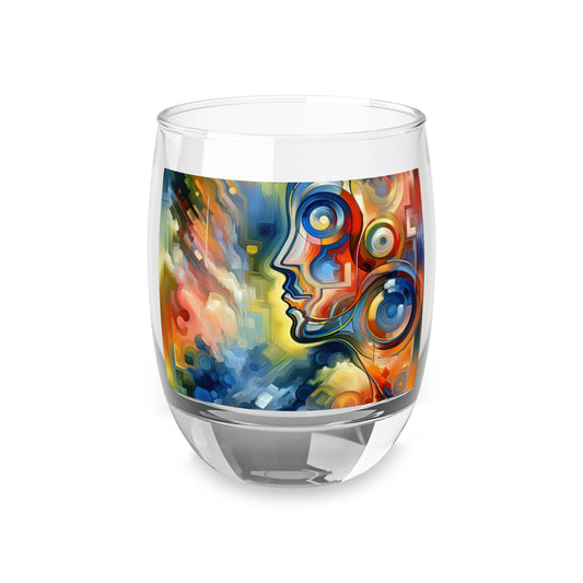 Emotional Perception Abstract Whiskey Glass - ATUH.ART