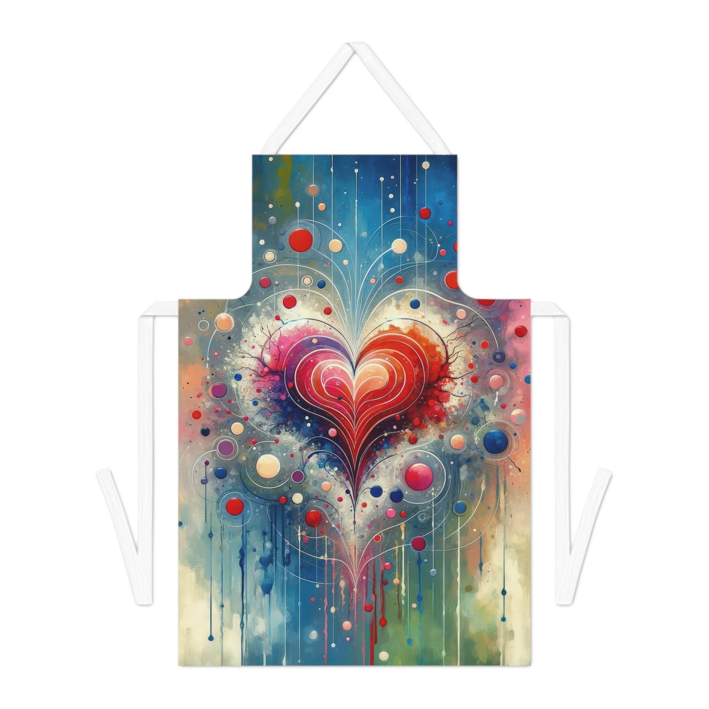 Emotional Physics Heart Adult Apron (AOP) - ATUH.ART