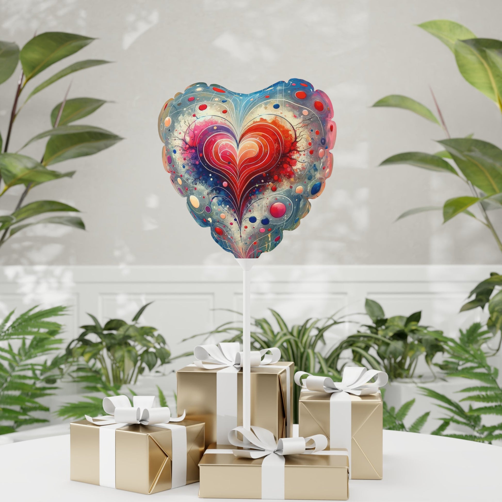 Emotional Physics Heart Balloon (Round and Heart-shaped), 11" - ATUH.ART