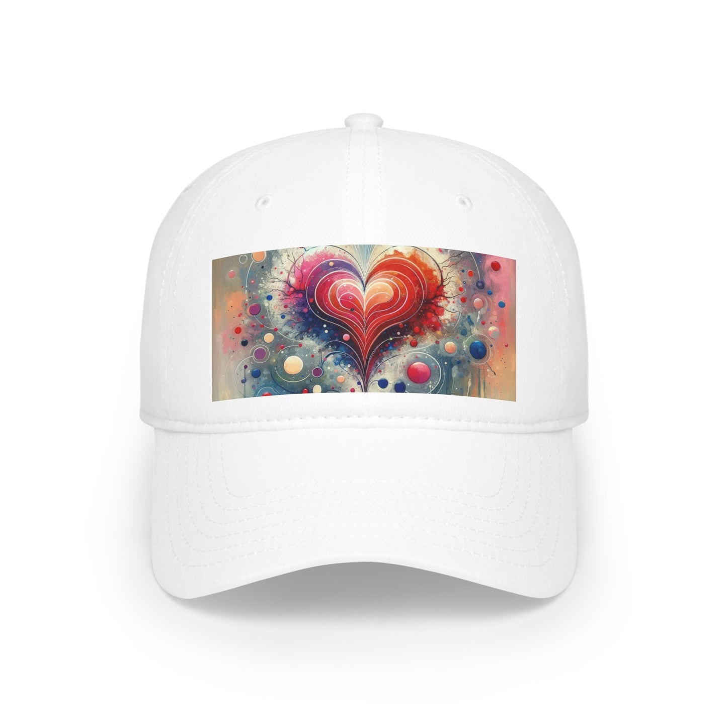 Emotional Physics Heart Low Profile Baseball Cap - ATUH.ART