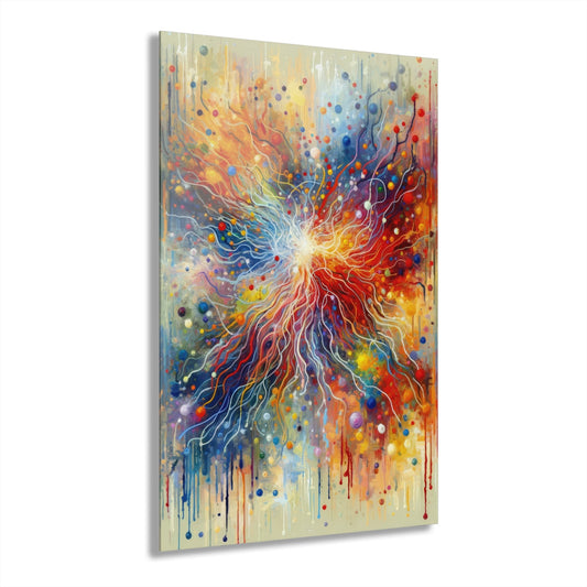 Emotive Yarn Explosion Acrylic Prints (French Cleat Hanging) - ATUH.ART
