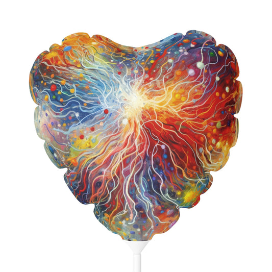 Emotive Yarn Explosion Balloon (Round and Heart-shaped), 11" - ATUH.ART