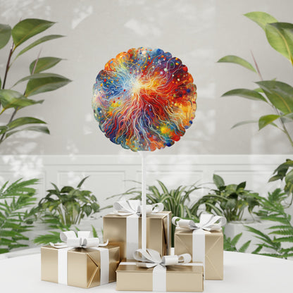 Emotive Yarn Explosion Balloon (Round and Heart-shaped), 11" - ATUH.ART