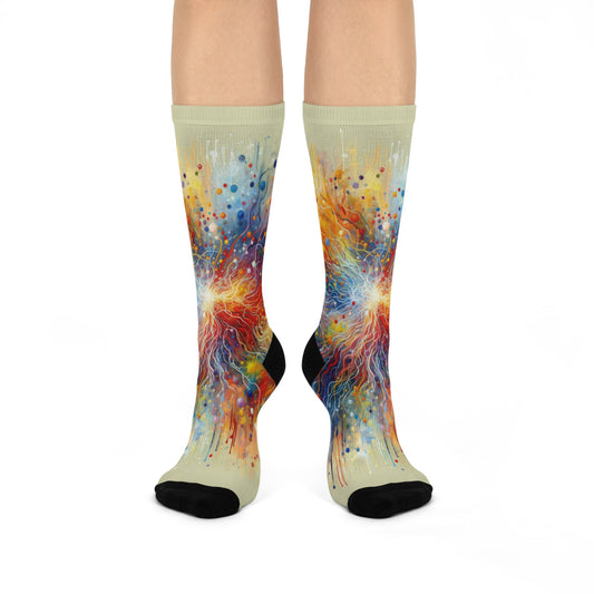 Emotive Yarn Explosion Cushioned Crew Socks - ATUH.ART