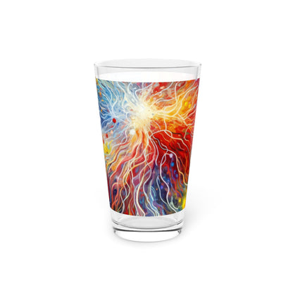 Emotive Yarn Explosion Pint Glass, 16oz - ATUH.ART