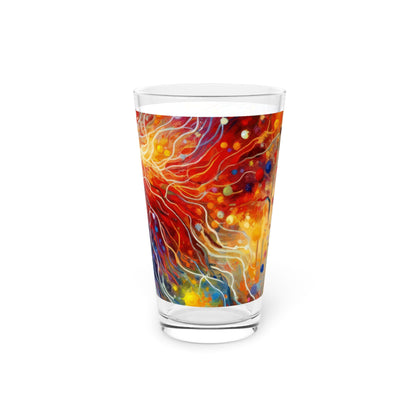 Emotive Yarn Explosion Pint Glass, 16oz - ATUH.ART