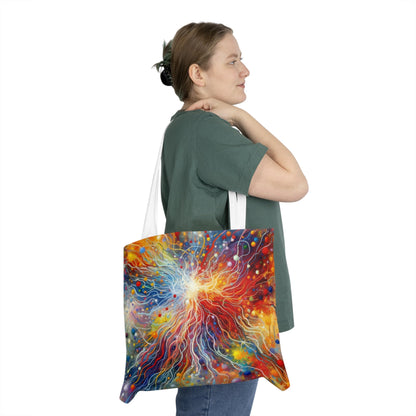 Emotive Yarn Explosion Shoulder Tote Bag (AOP) - ATUH.ART